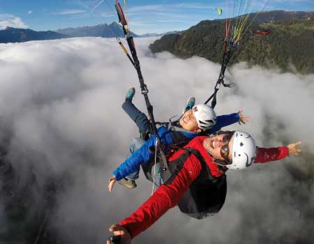 Tandem Paraglider Flight